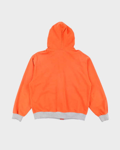 Fred Perry Bright Orange Zip Up Hoodie - L
