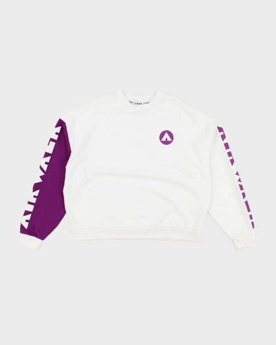 Vintage Y2K Air Walk Cropped Graphic Print Sweatshirt - XS