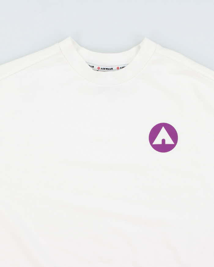Vintage Y2K Air Walk Cropped Graphic Print Sweatshirt - XS