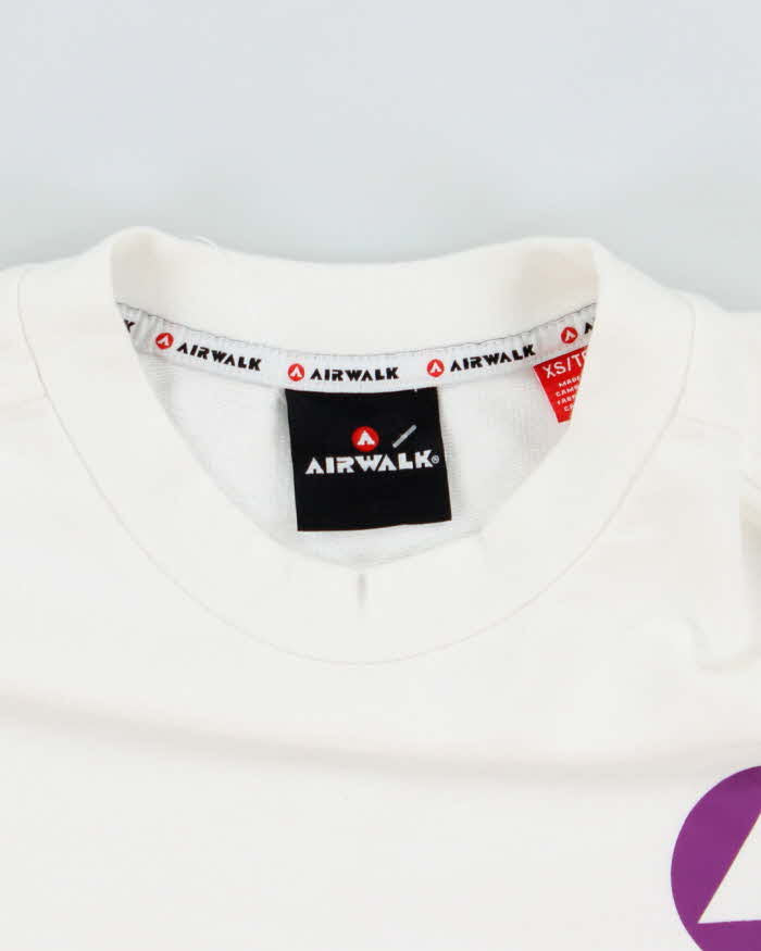 Vintage Y2K Air Walk Cropped Graphic Print Sweatshirt - XS