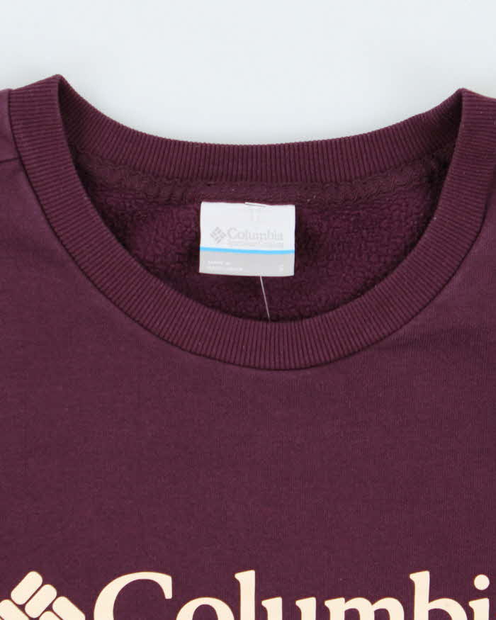 Columbia Purple Crew Neck Sweatshirt - S