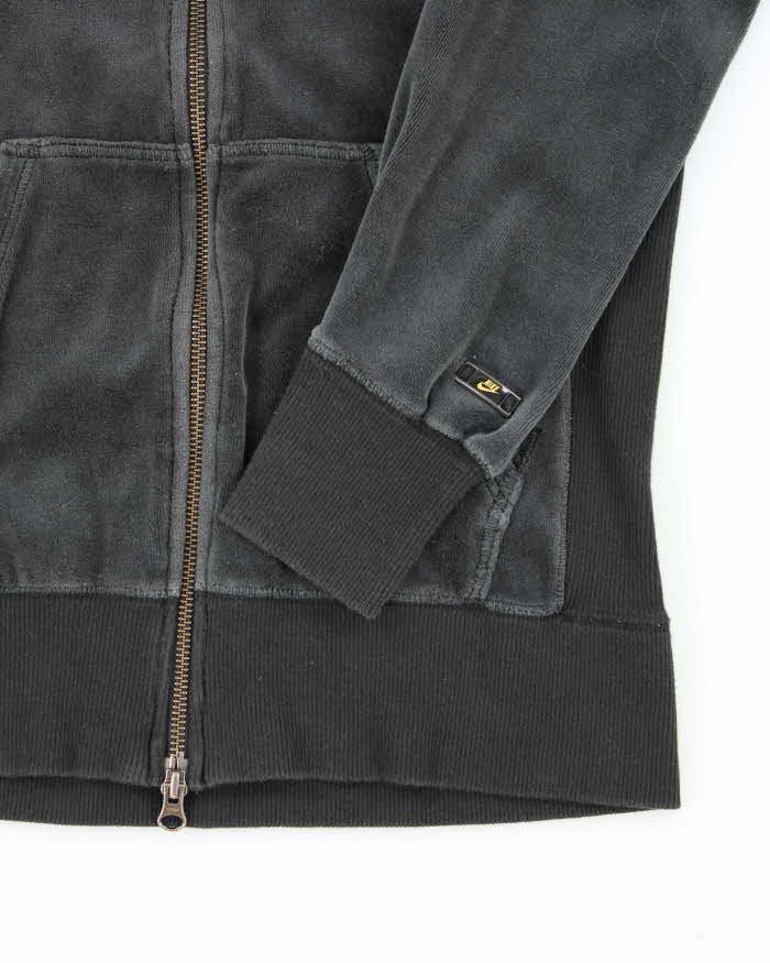 Vintage Y2K Nike Velour Zip Up Hoodie - M