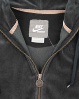 Vintage Y2K Nike Velour Zip Up Hoodie - M