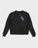 True Religion Deadstock Black Cut Out Sweatshirt - L