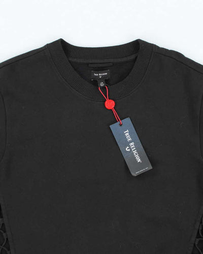 True Religion Deadstock Black Cut Out Sweatshirt - L