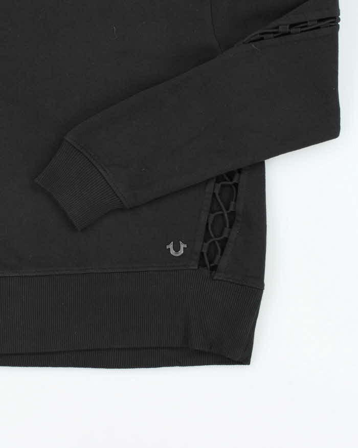 True Religion Deadstock Black Cut Out Sweatshirt - L