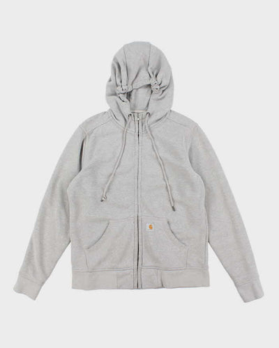 Carhartt Grey Zip-Up Hoodie - M