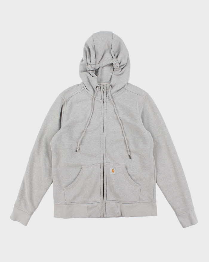 Carhartt Grey Zip-Up Hoodie - M