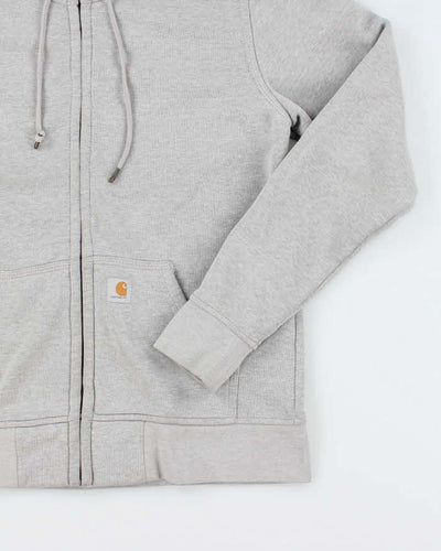 Carhartt Grey Zip-Up Hoodie - M