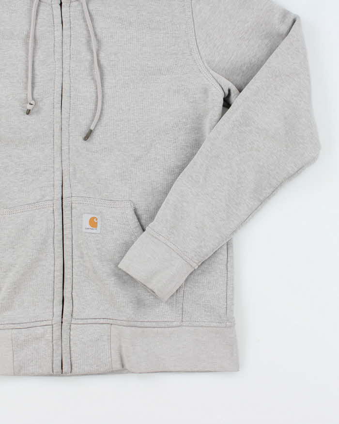 Carhartt Grey Zip-Up Hoodie - M
