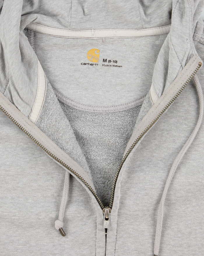 Carhartt Grey Zip-Up Hoodie - M