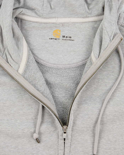 Carhartt Grey Zip-Up Hoodie - M
