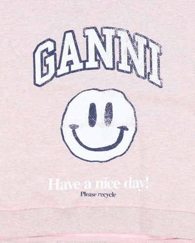 Ganni Have A Nice Day Oversized Sweatshirt - XS