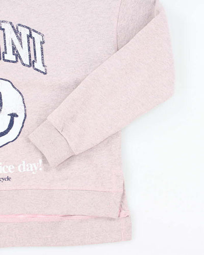 Ganni Have A Nice Day Oversized Sweatshirt - XS