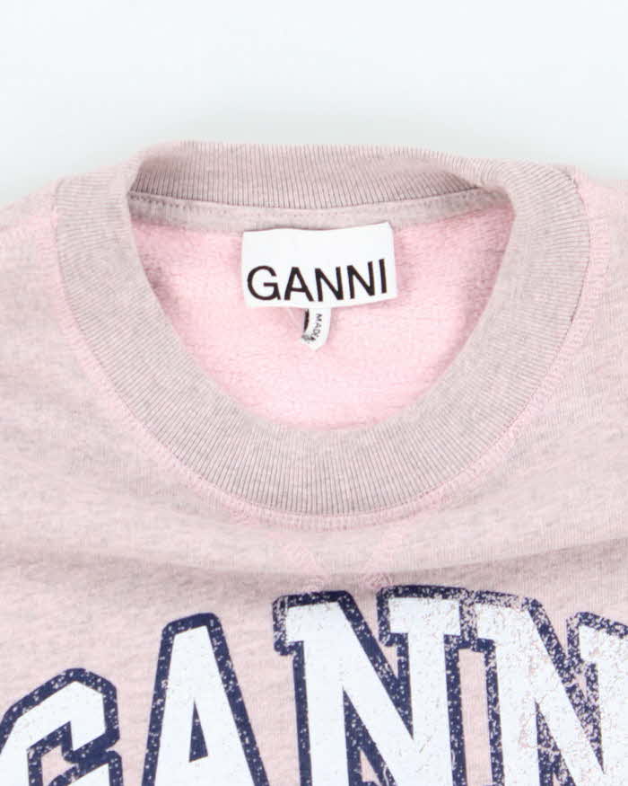 Ganni Have A Nice Day Oversized Sweatshirt - XS