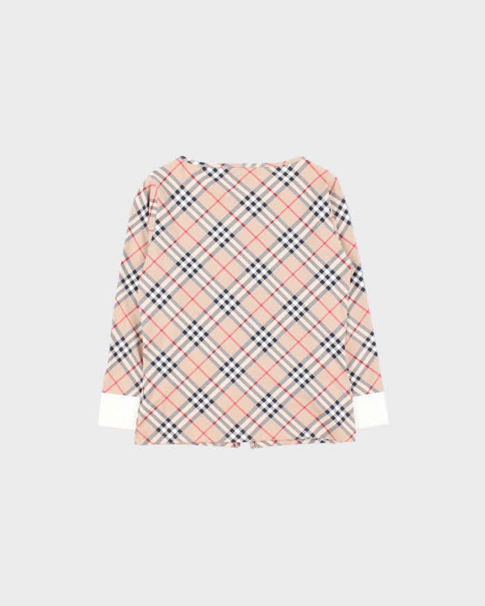 Vintage Burberry Zip-up Lightweight Jumper - L