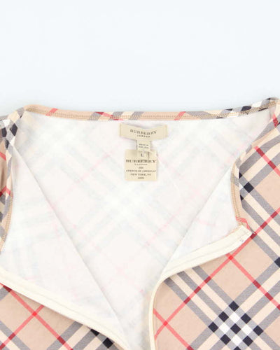Vintage Burberry Zip-up Lightweight Jumper - L
