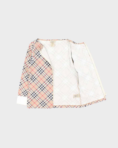 Vintage Burberry Zip-up Lightweight Jumper - L