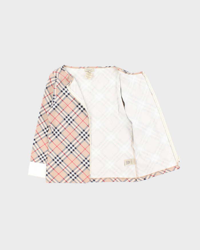 Vintage Burberry Zip-up Lightweight Jumper - L