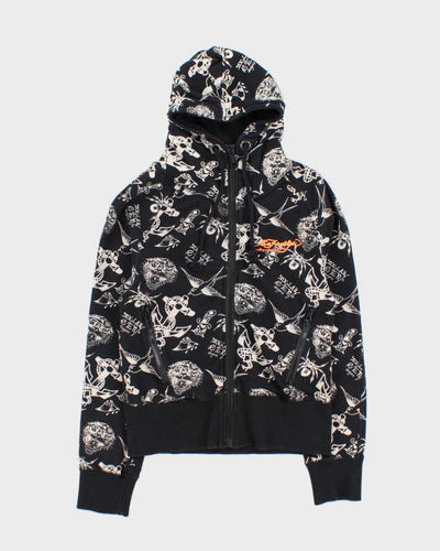 Vintage Y2k 00s Vancl Ed Hardy Zip-up Hoodie - M