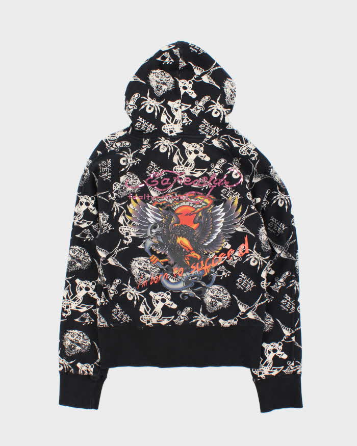 Vintage Y2k 00s Vancl Ed Hardy Zip-up Hoodie - M