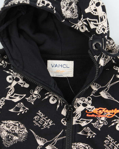 Vintage Y2k 00s Vancl Ed Hardy Zip-up Hoodie - M