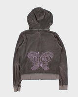 Vintage Y2k 00s Juicy Couture Velour Hoodie - L