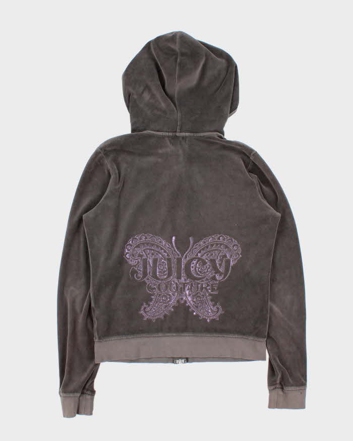 Vintage Y2k 00s Juicy Couture Velour Hoodie - L