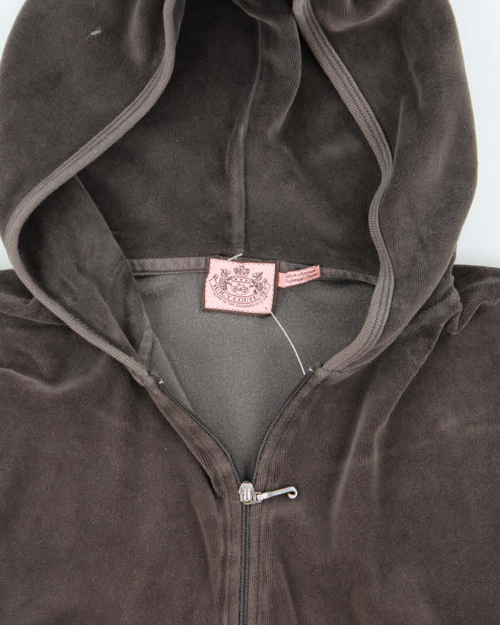 Vintage Y2k 00s Juicy Couture Velour Hoodie - L