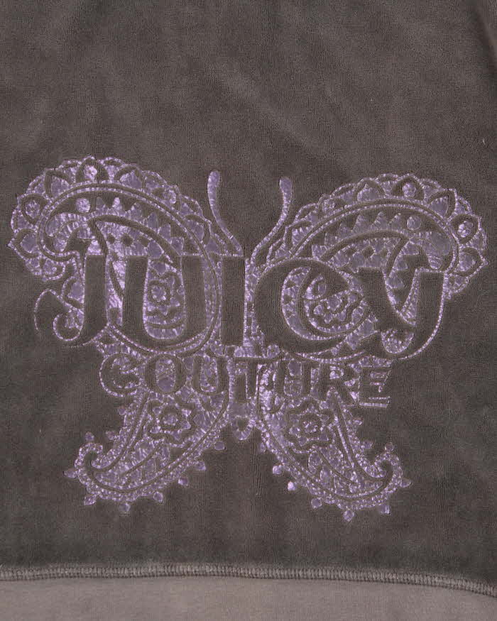 Vintage Y2k 00s Juicy Couture Velour Hoodie - L