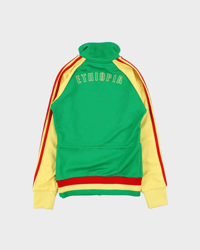 Vintage Y2K 00s Adidas Originals Ethiopia Two-Tone Zip Up Track Top Jacket - S
