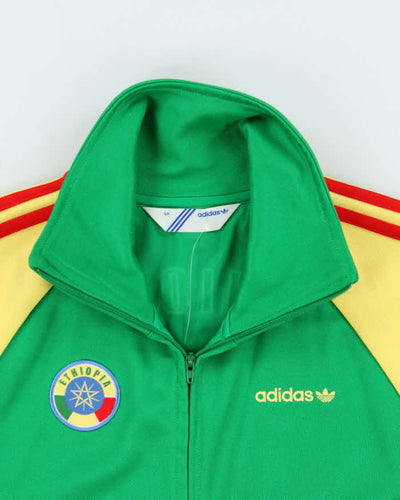 Vintage Y2K 00s Adidas Originals Ethiopia Two-Tone Zip Up Track Top Jacket - S