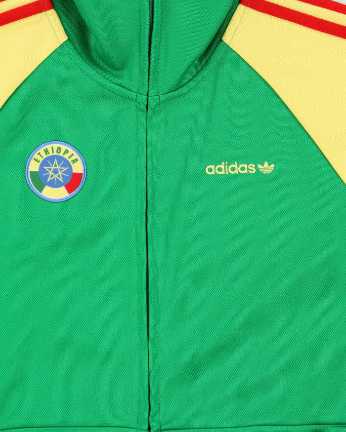 Vintage Y2K 00s Adidas Originals Ethiopia Two-Tone Zip Up Track Top Jacket - S