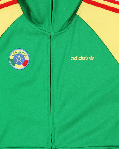 Vintage Y2K 00s Adidas Originals Ethiopia Two-Tone Zip Up Track Top Jacket - S