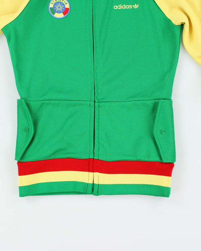 Vintage Y2K 00s Adidas Originals Ethiopia Two-Tone Zip Up Track Top Jacket - S
