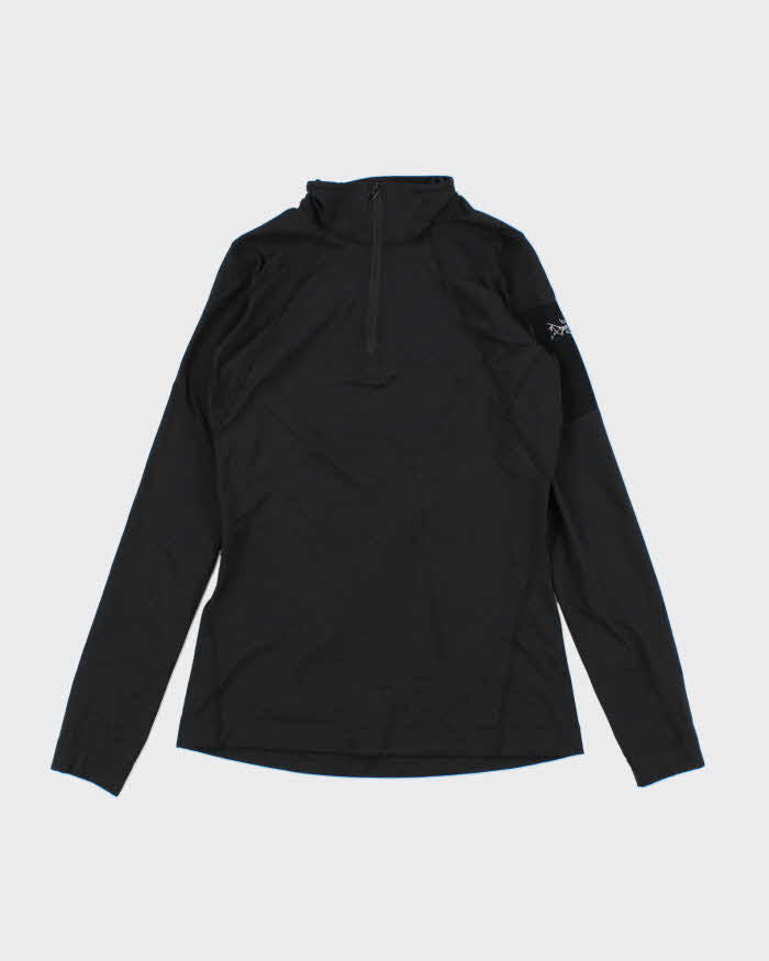 Arc'teryx Rho Women's Black Quarter-Zip Pullover - S