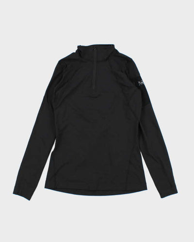 Arc'teryx Rho Women's Black Quarter-Zip Pullover - S