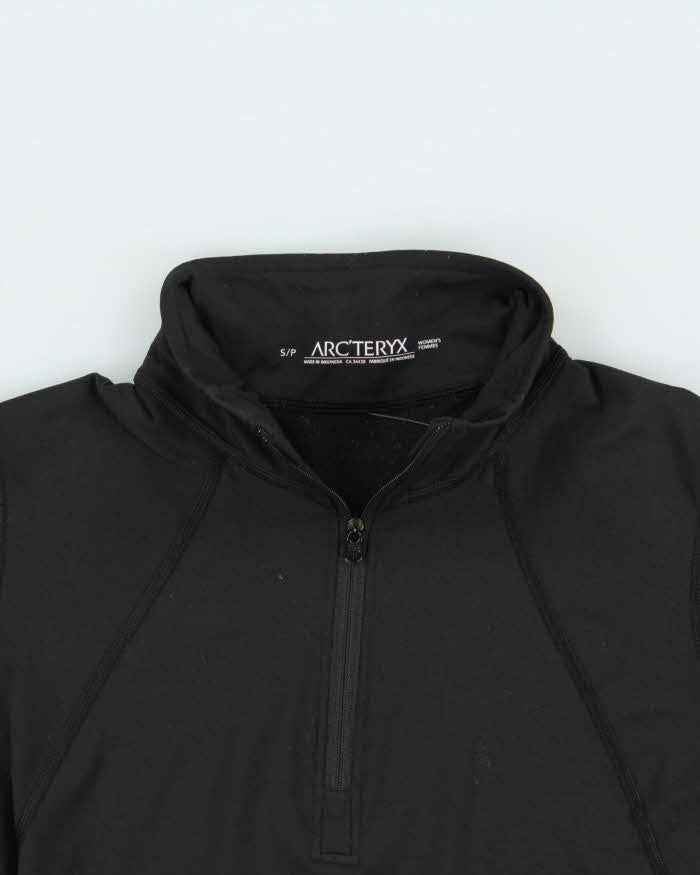 Arc'teryx Rho Women's Black Quarter-Zip Pullover - S
