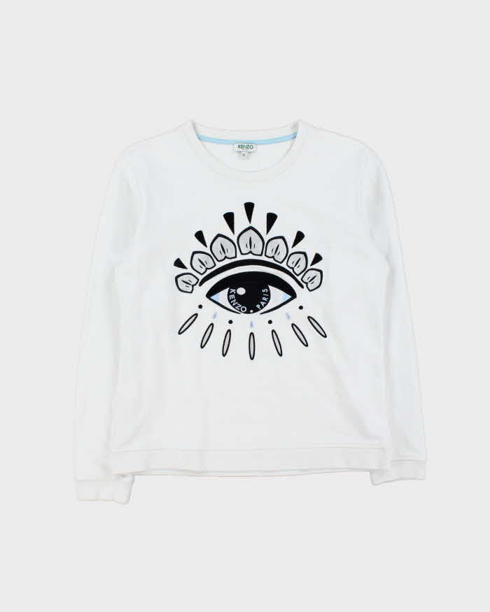 Vintage Kenzo Eye Embroidered Women's Crewneck Sweatshirt - XL