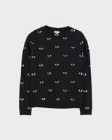 Vintage 00s Women's Kenzo Eye Print Crewneck Sweatshirt - S