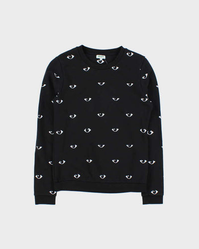 Vintage 00s Women's Kenzo Eye Print Crewneck Sweatshirt - S