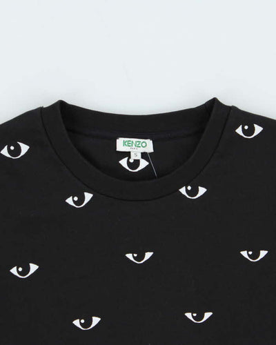 Vintage 00s Women's Kenzo Eye Print Crewneck Sweatshirt - S