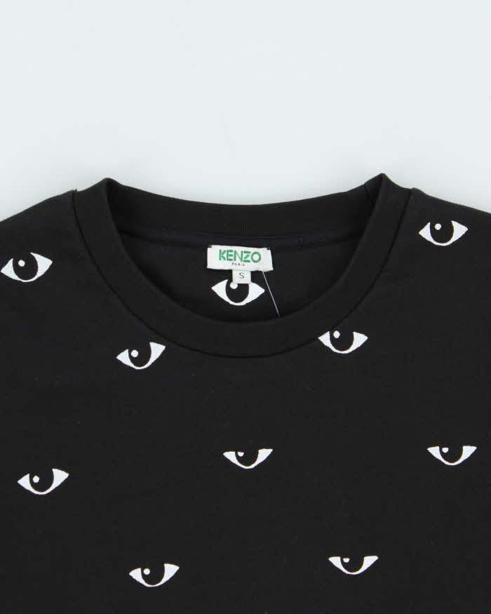 Vintage 00s Women's Kenzo Eye Print Crewneck Sweatshirt - S