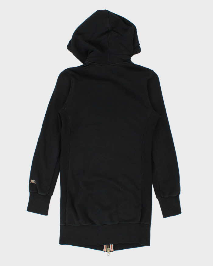 Vintage Y2K 00s Women's Burberry Blue Label Long Zip-Up Hoodie - M