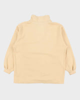 Vintage 1980s Women's Ellesse Quarter-Zip Sweatshirt - L