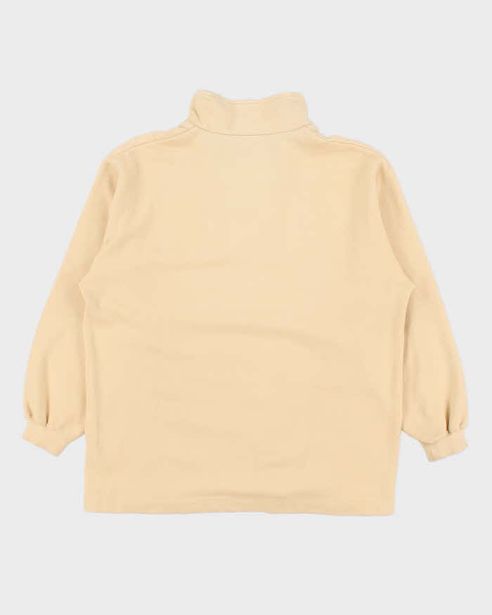 Vintage 1980s Women's Ellesse Quarter-Zip Sweatshirt - L