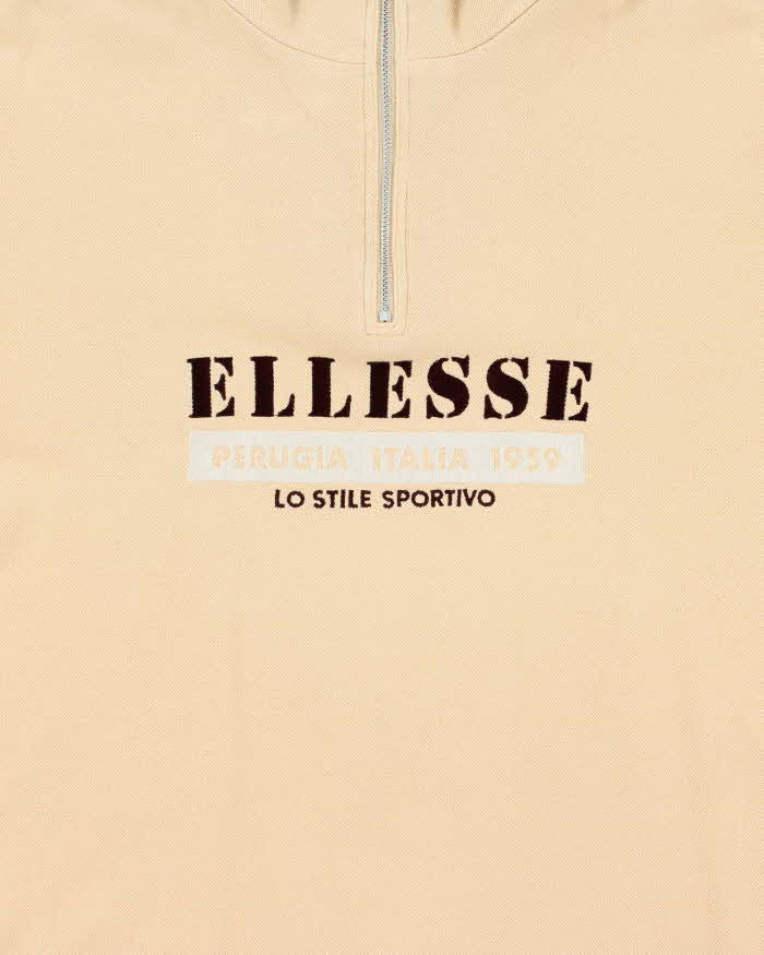 Vintage 1980s Women's Ellesse Quarter-Zip Sweatshirt - L