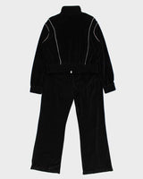 Celine Triomphe Velour Cotton Blend Two-Piece Women's Full Tracksuit - L