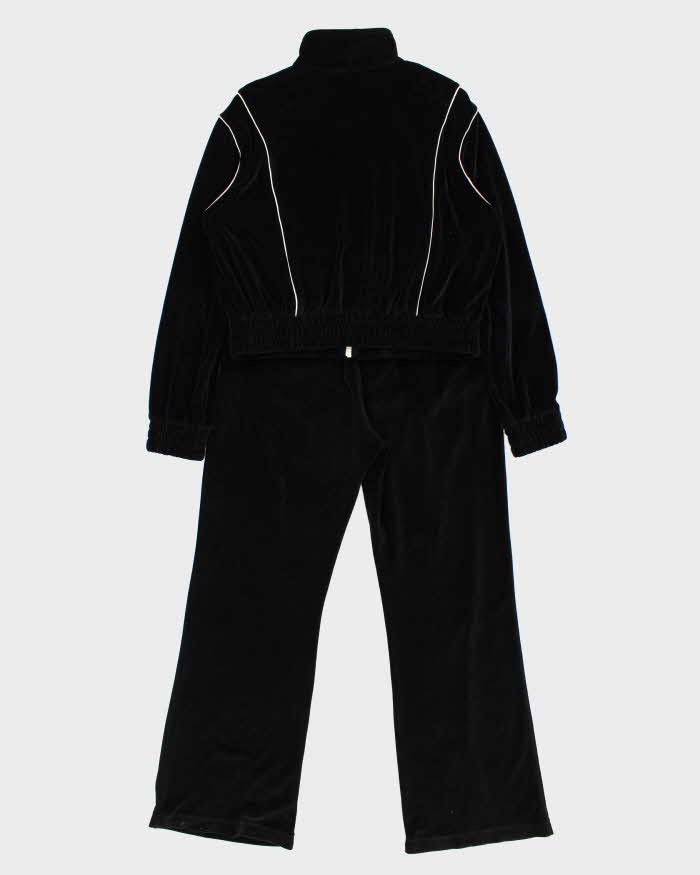 Celine Triomphe Velour Cotton Blend Two-Piece Women's Full Tracksuit - L