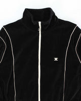 Celine Triomphe Velour Cotton Blend Two-Piece Women's Full Tracksuit - L